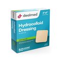 Dealmed Hydrocolloid Dressing 4" X 4", Standard, 0.8Mm, 10/Bx, 24/Cs, 240PK 783443